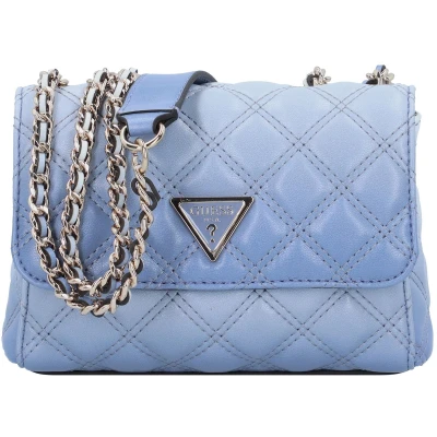 Afbeelding van Guess Giully MINI 2 COMP Schoudertas, Dames, Maat: One Size, Stormy blue