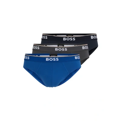 Afbeelding van BOSS Brief Power 3 PACK Slip, Heren, Maat: Small, Open blue