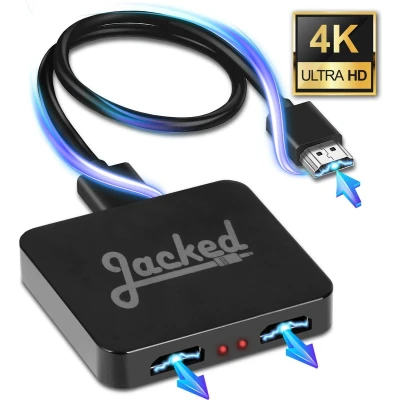 Afbeelding van Jacked HDMI splitter 1 in 2 uit 4K extender