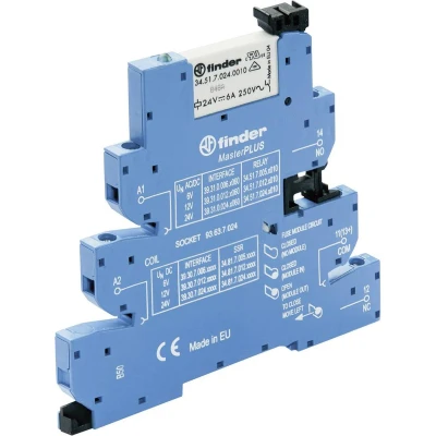Afbeelding van Finder 39.31.0.006.0060 Koppelrelais 6 V/DC, V/AC A 1x wisselcontact 1 stuk(s)