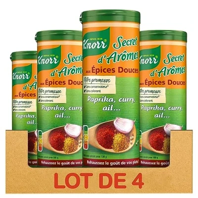 Afbeelding van Knorr Geheimnis Aroma&#039;s opzuigen van poeder met zachte specerijen, 60 g kraar 4 stuks speciale aanbieding