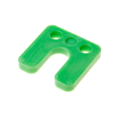 Afbeelding van GB Drukplaat met sleuf groen kunststof 70 x 10mm 34750