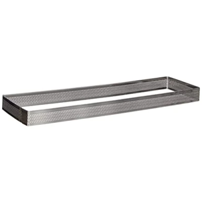 Afbeelding van LACOR 68598 rechthoekige cirkel, geperforeerd, roestvrij staal, grijs, 28 cm