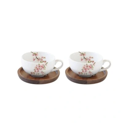 Afbeelding van Easy Life 1081SAKU Set van 2 koffiekopjes, 10,5 x 5,5 cm, meerkleurig