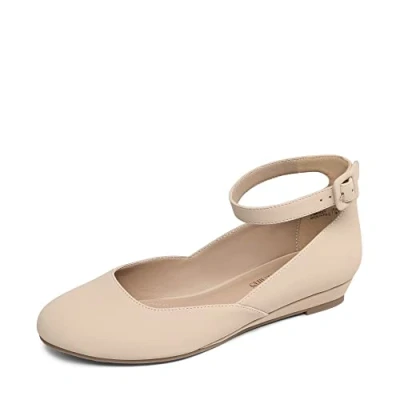 Afbeelding van DREAM PAIRS REVONA E Elegante platte ballerina&#039;s met bandjes voor dames, Nubuck