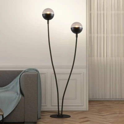 Afbeelding van Lucande Dustian vloerlamp, 2 lamps