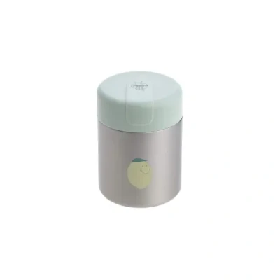Afbeelding van Lässig bewaarbakje food jar voor babyvoeding isothermisch bewaarpotje 315ml Happy Fruits Lemon