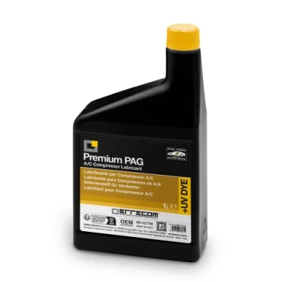 Afbeelding van PAG Universal + UV DYE 1 l smeermiddel voor conventionele A/C of elektrische compressoren van voertuigen met koelgas R134a en R1234yf
