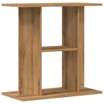 Afbeelding van Aquariumstandaard 60x30x60cm bewerkt hout artisanaal eikenkleur