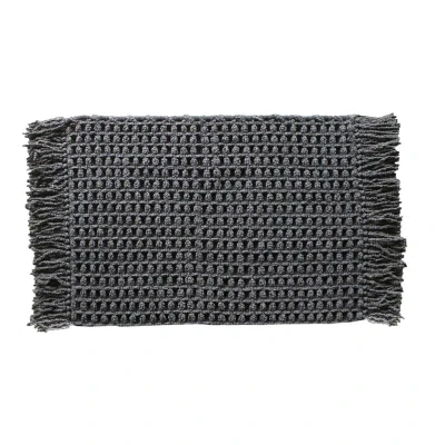 Afbeelding van Heckettlane Madras Badmat 60x100 cm Dark Grey