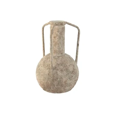Afbeelding van Vaas Home ESPRIT Wit Metaal 23 x 35,5 cm
