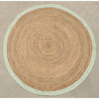 Afbeelding van Vloerkleed Jaipur Jute Tapijt 100% Natur 200 cm Rond Tapijtenloods