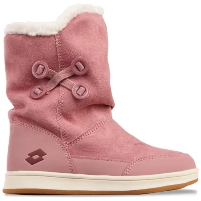 Afbeelding van LOTTO Gramada Fur K Unisex Kids Halfhoge laarzen Meisjes, Zwart/Roze
