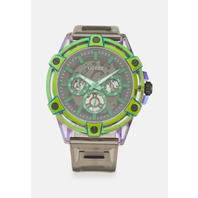Afbeelding van Guess KING Horloge, Heren, Maat: One Size, Black