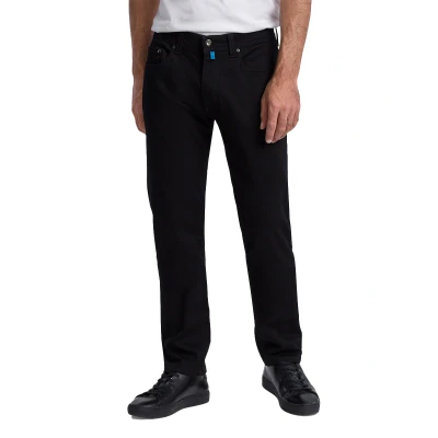 Afbeelding van Pierre Cardin Jeans Lyon Heren Broek 5 pocket model normale fit zwart effen