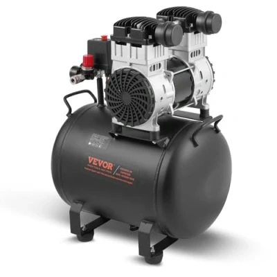 Image de VEVOR Compresseur Air Compact Portable Sans Huile Réservoir 40 L 90 PSI 1,25 kW