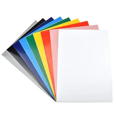 Afbeelding van Evergreen Goods 10 stuks A4 vellen zelfklevend vinyl mat waterdicht glanzend voor snijmachines