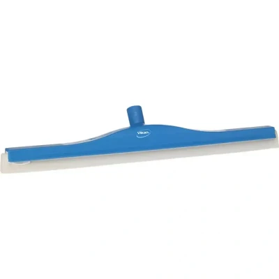 Afbeelding van Vikan Vloertrekkers Met Flexibele Nek Klassieke Vloertrekker Polypropyleen En Witte Schuimrubber Cassette 60cm Breed Blauw