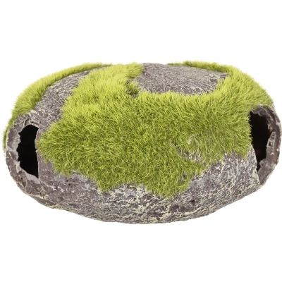 Afbeelding van Aquarium decoratie Kozma steen + mos 15 x 12 7 cm