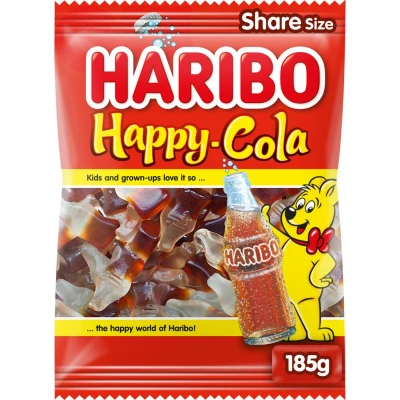 Afbeelding van 2x Haribo Happy Cola 185 gr
