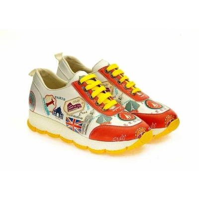 Afbeelding van GOBY Europe States Sneakers Schoenen Handgemaakt Premium Kwaliteit Maat 37