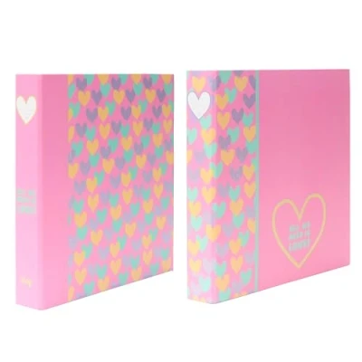 Afbeelding van Kangaro ringband B&#039;LOG HEARTS formaat A4 2 rings stuks AN 124101 A