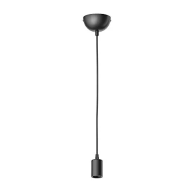 Afbeelding van ledscom.de DORI hanglamp/hanglamp, matzwart, 1x E27 max. 60 W, vintage, retro, led, industrieel, touw, lamp, hanglamp, plafondlamp,