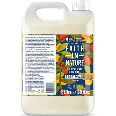 Afbeelding van Faith in Nature Grapefruit &amp; Orange Bodywash Navulverpakking 5LT
