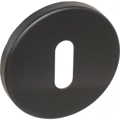 Afbeelding van Ostiumhome® Bobbio Rozet met Sleutelgat Mat Zwart Rond Set