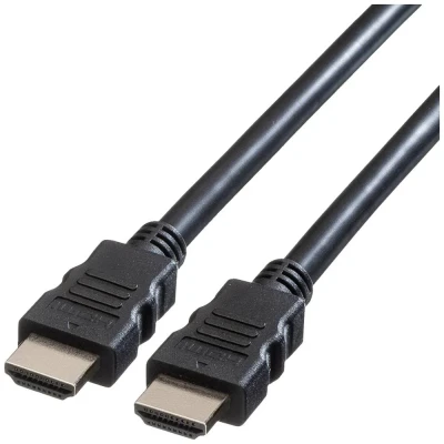 Afbeelding van Roline 11.04.5573 HDMI kabel Aansluitkabel A stekker 3.00 m Zwart Afgeschermd