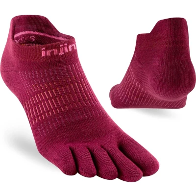 Afbeelding van Injinji Run Lightweight No show Hardloopsokken Dames Beetroot EU 40 12 44 Rood