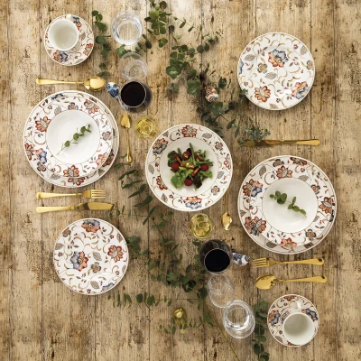 Afbeelding van Dessertbord Queen&#039;s By Churchill Jacobean Gebloemd Keramisch Porslin 21,3 cm (6 Stuks)
