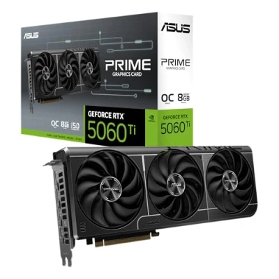 Afbeelding van ASUS PRIME NVIDIA GeForce RTX 5060 Ti OC 8GB GDDR7 PCIe 5.0 1x HDMI 2.1b 3x DisplayPort 2.1a