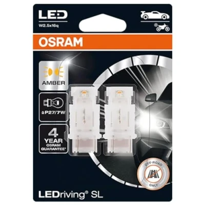 Image de 2 ampoules osram ledriving p27/7w 12v 1,9w