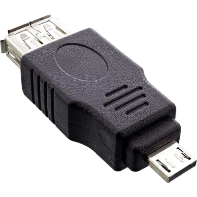 Afbeelding van InLine Micro USB adapter A stekker naar aansluiting (USB 2.0), kabel