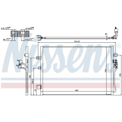 Afbeelding van Nissens Airco condensor 940342