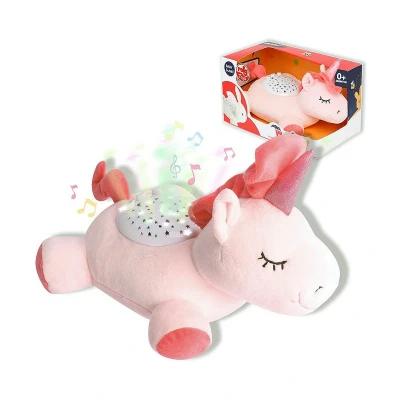 Afbeelding van Liggende Pluche met Geluid Unicorn 25 CM 8411865181414