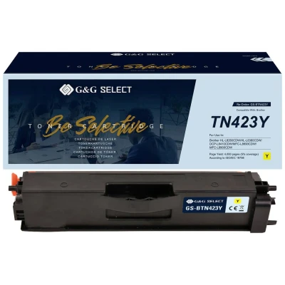 Afbeelding van G&amp;G Toner vervangt Brother TN 423Y Compatibel Geel GS BTN423Y