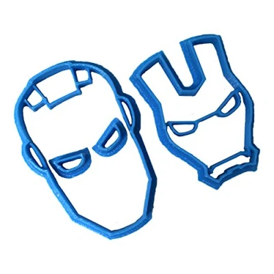 Afbeelding van Cuticuter Iron Man fondantsnijder, 8 x 7 1,5 cm, blauw
