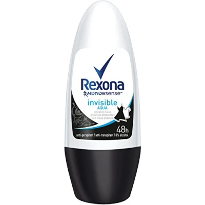 Afbeelding van Rexona Deodorant Roller Invisible Aqua 6 x 50 ml Voordeelverpakking