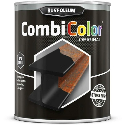 Afbeelding van Rust Oleum Combi Color Zijdeglans Zwart 750 ml