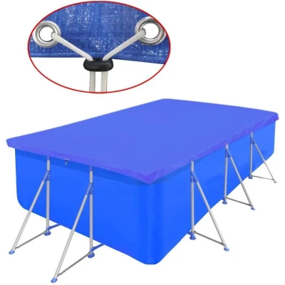 Afbeelding van Zwembadhoes rechthoekig 90 g/m² 394x207 cm PE