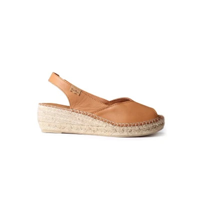 Afbeelding van Toni Pons Bernia Peeptoes, Dames, Maat: 41, Tan Leer