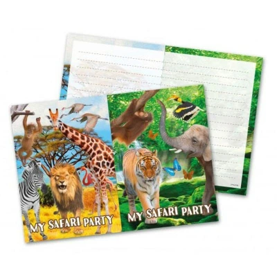 Image de Invitation Safari Party 8 pièces