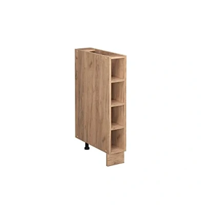 Afbeelding van Vicco Keukenrek Fame Line, Bruin/Bruin, 15 cm zonder werkblad