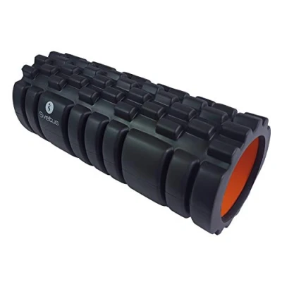 Afbeelding van Sveltus Foamroller Met Grid Zwart/oranje 33 X 14 Cm