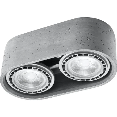 Afbeelding van Sollux Lighting Plafondspot BASIC 2 beton