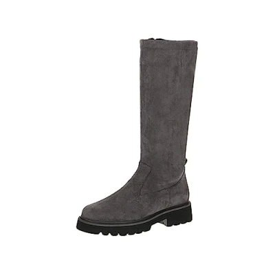 Afbeelding van Caprice Plateaulaarzen, Dames, Maat: 39, Dk grey str Textiel