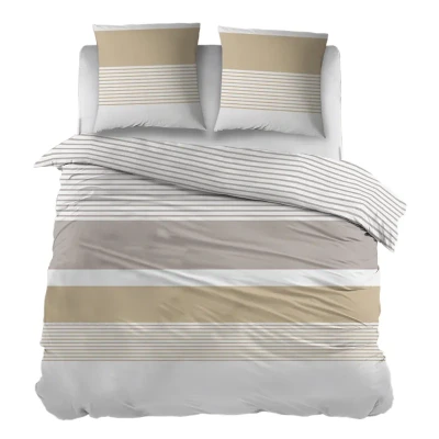 Afbeelding van Snoozing Audrey Dekbedovertrek Lits jumeaux 240x200/220 cm Zand
