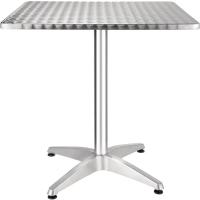 Afbeelding van Bolero vierkante RVS bistrotafel 70cm